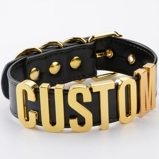 Customizable Leather Collar