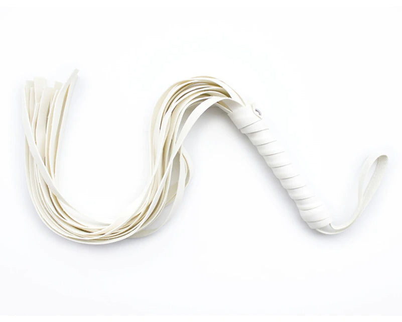 Leather Flogger White