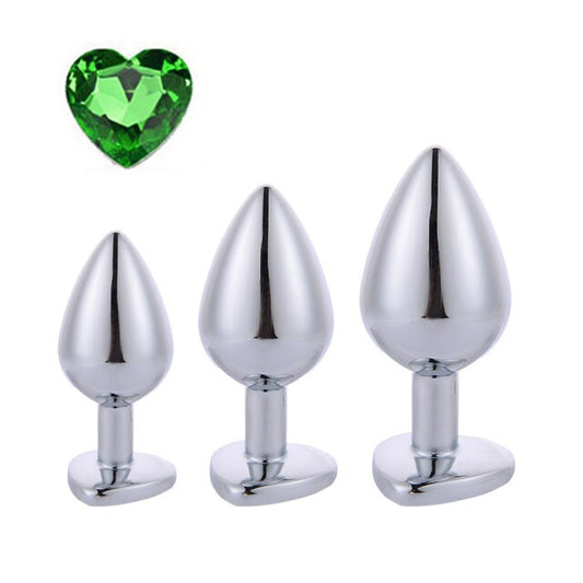 Green Heart Metal Plug Set