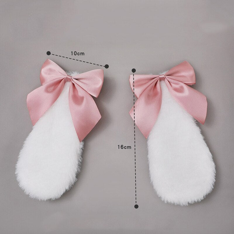 Soft Bunny Ears With Ribbons Measurements