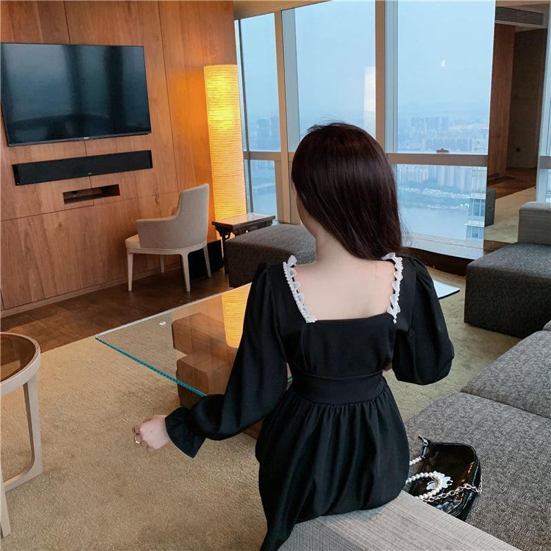 Black Summer Dress Back Side