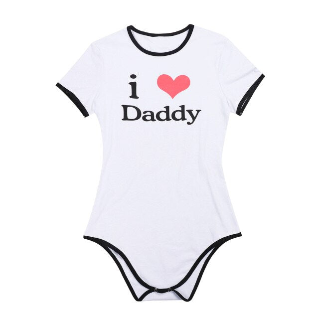 I Love Daddy Onesie Black Trim