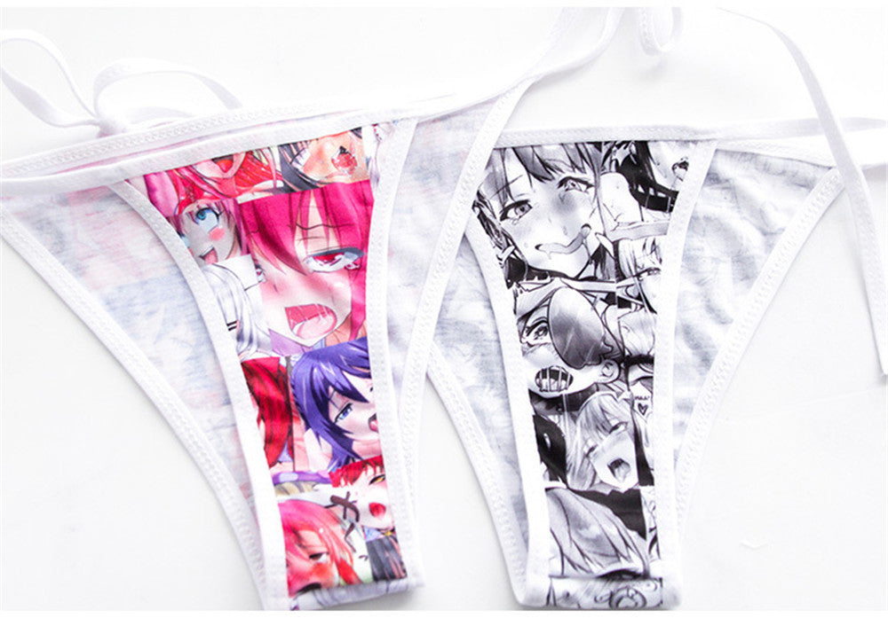 Ahegao Bikini Panties Close Up