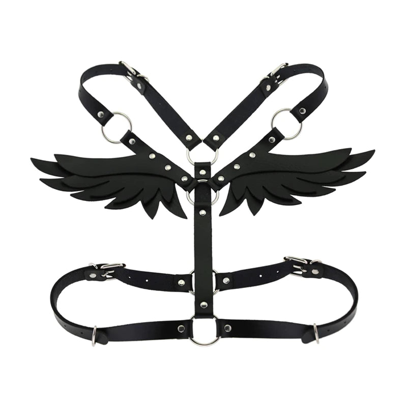 Angel Body Harness Top Black