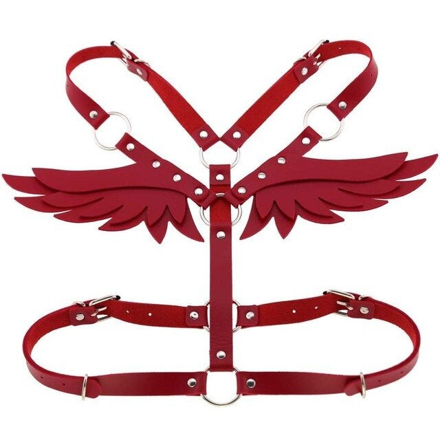 Angel Body Harness Top Red