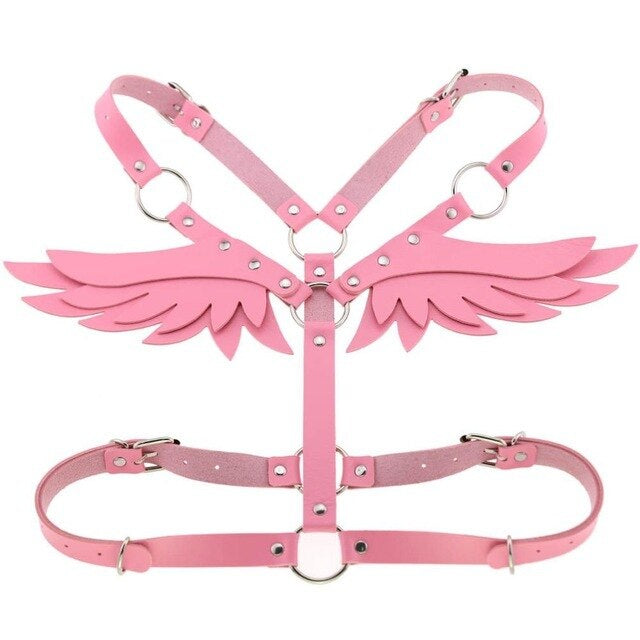 Angel Body Harness Top Pink