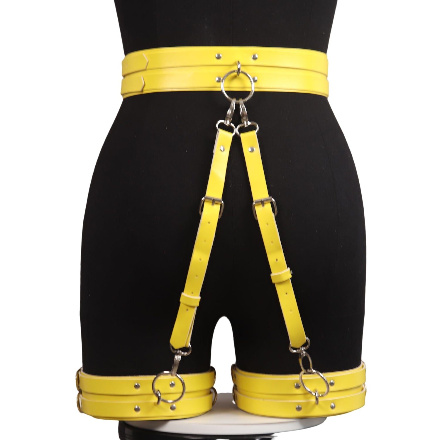 Aphrodite Garter Set Display Yellow