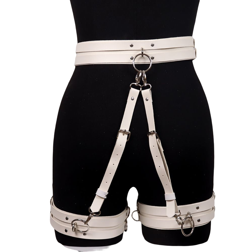 Aphrodite Garter Set Display White