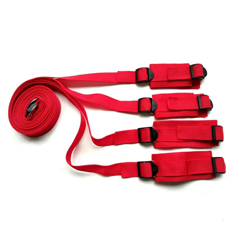Beginner Bed Restraints Red Close Up