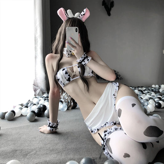 Bitch, I'm a Cow Lingerie Set Pose