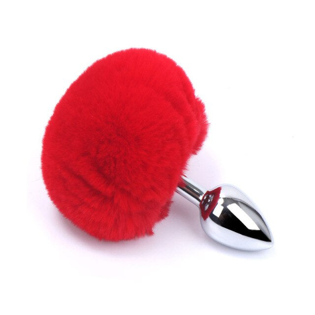 Bunny Tail Plug Red