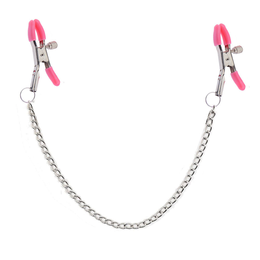 Chained Nipple Clamps Pink