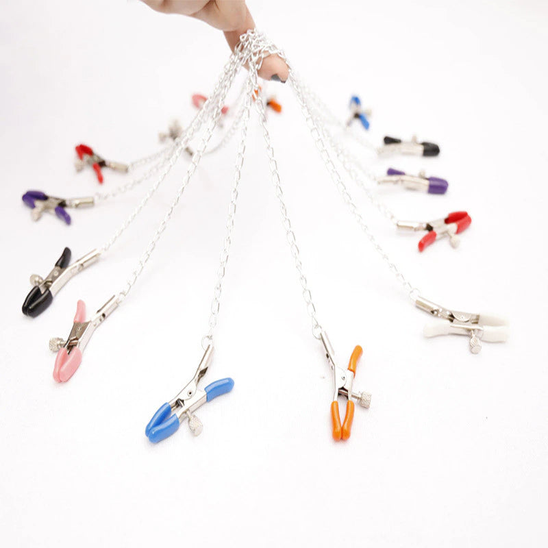Chained Nipple Clamps Set