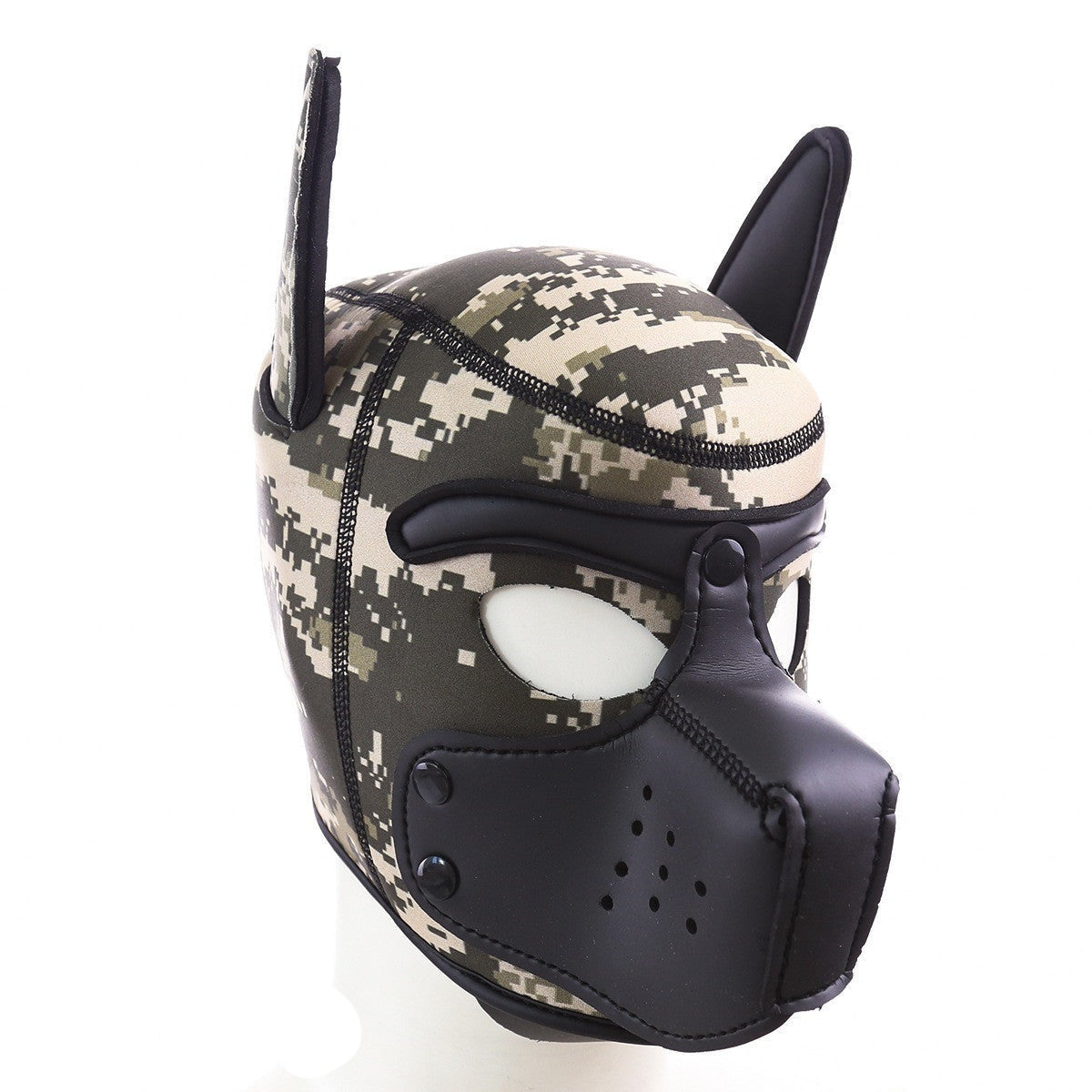 Colored Puppy Play Mask Camouflage