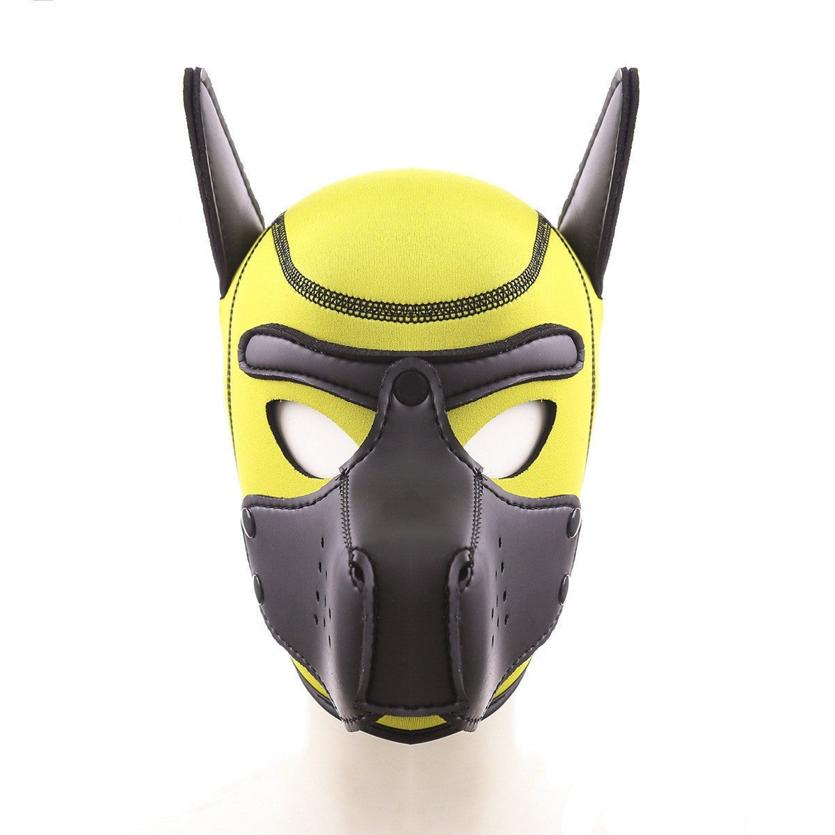 Colored Puppy Play Mask Yellow And Black