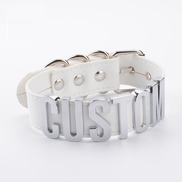 Customizable Leather Collar