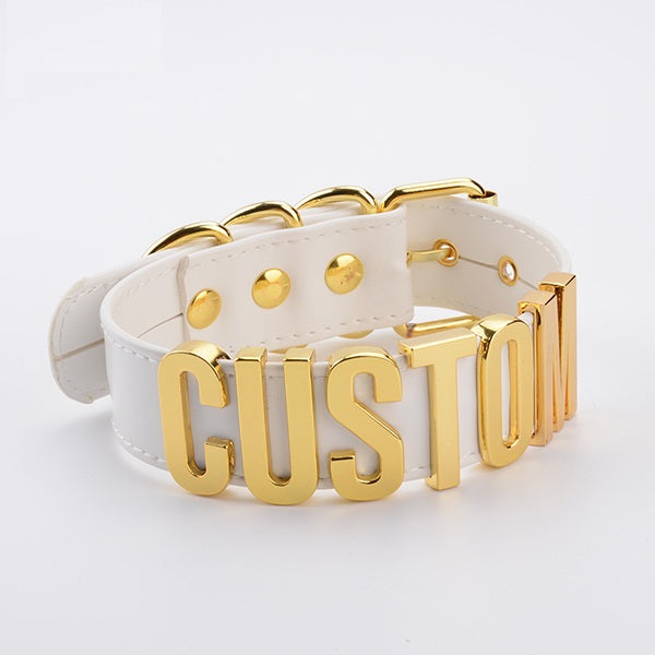 Customizable Leather Collar