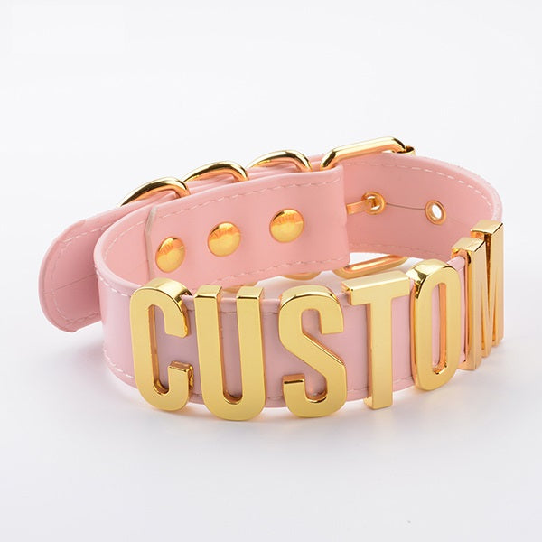 Customizable Leather Collar