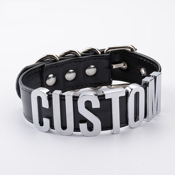 Customizable Leather Collar