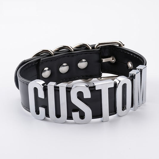 Customizable Leather Collar