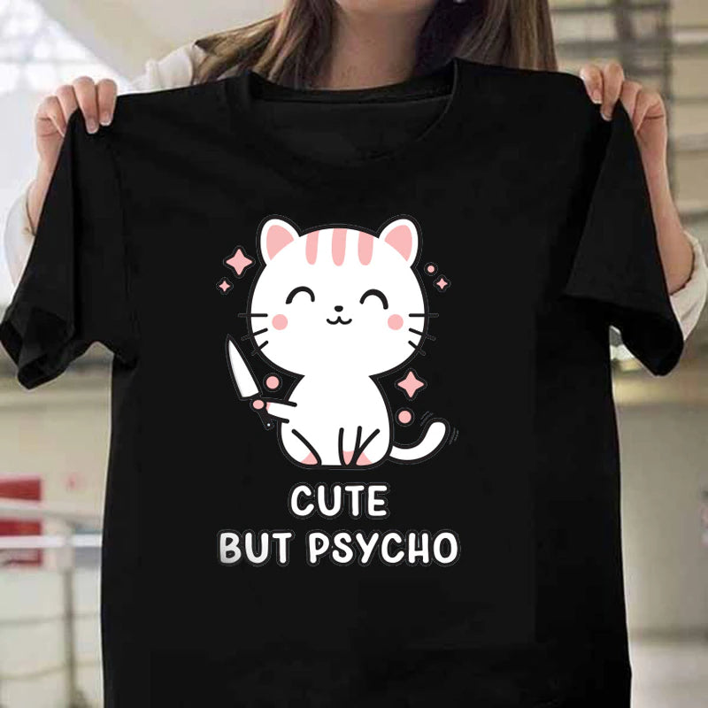 Cute but Psycho T-shirt Black