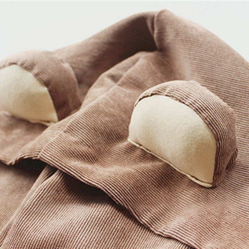  Bear Dress With Hoodie Close up Ears