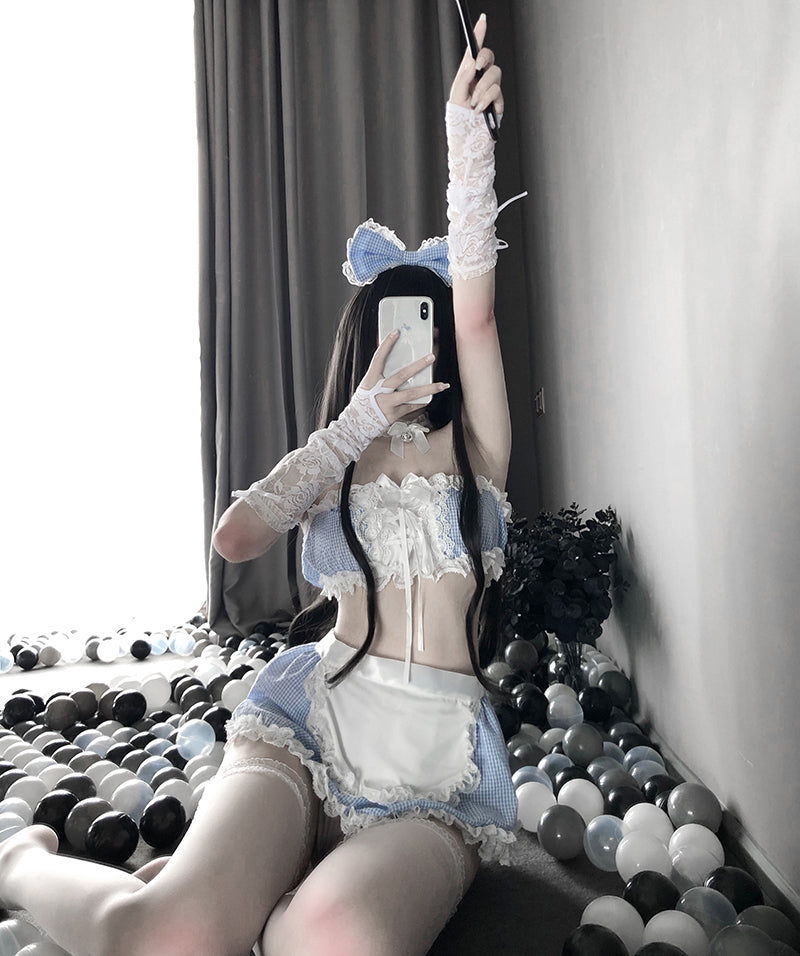 Blue Country Maid Lingerie Preview