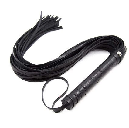Leather Flogger Black