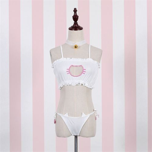Cat Lingerie Mannequin White