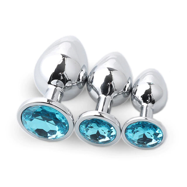 Buttplug Set Light Blue