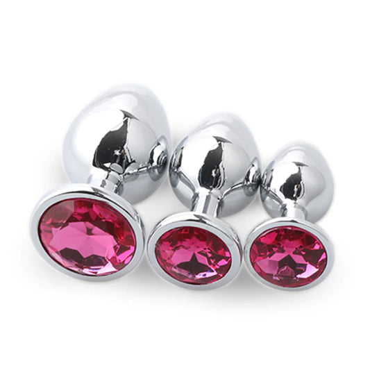 Buttplug Set Dark Pink