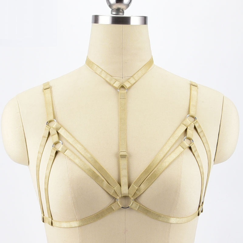 Ringed Pattern Harness Beige