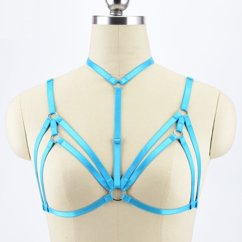 Ringed Pattern Harness Blue