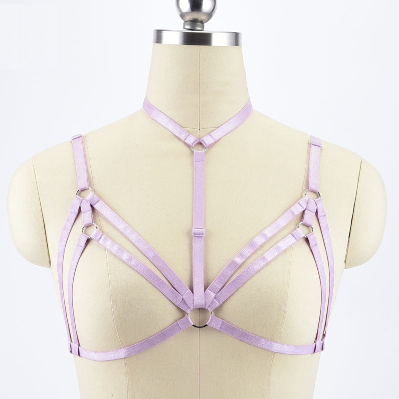 Ringed Pattern Harness Purple