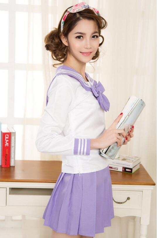  School Girl Seifuku Purple