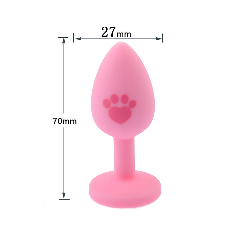 Paw Bunny Tail Plug Measurements