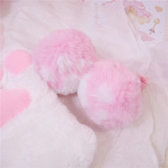 Paw Bunny Tail Plug Pink