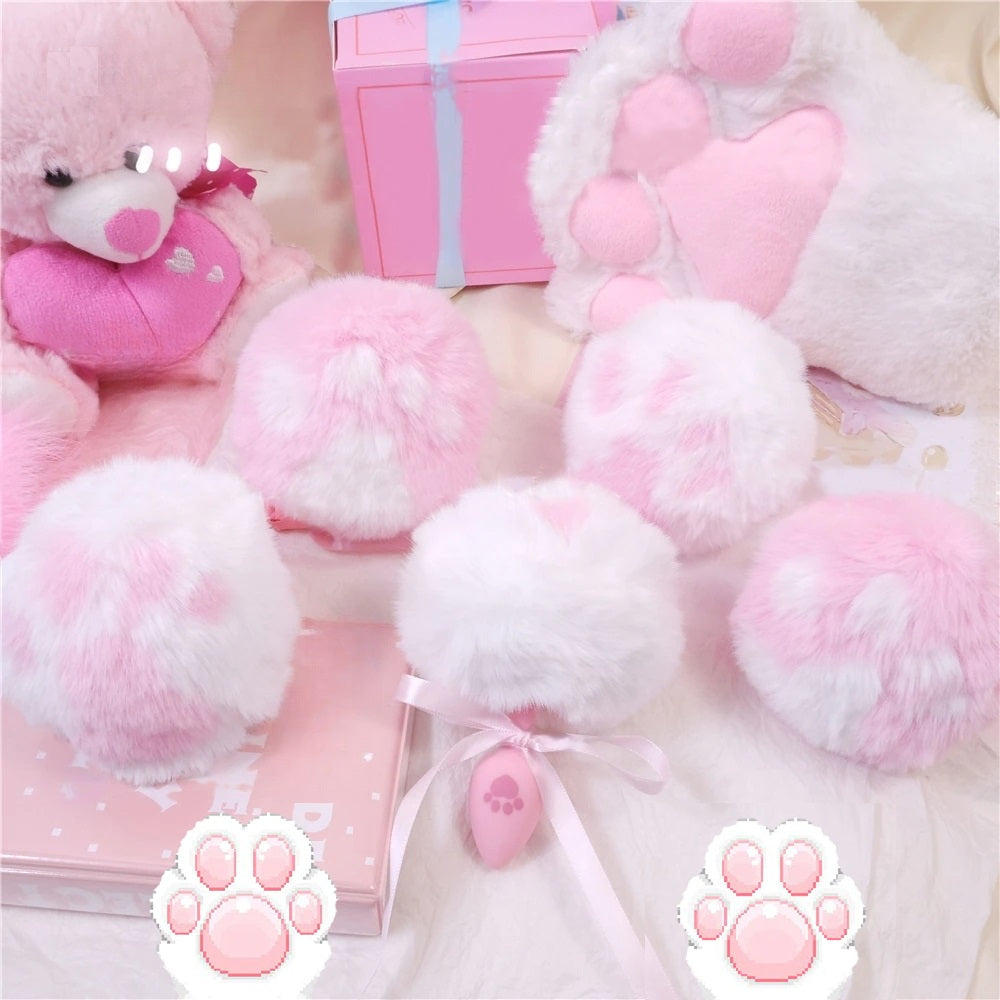 Paw Bunny Tail Plug Set