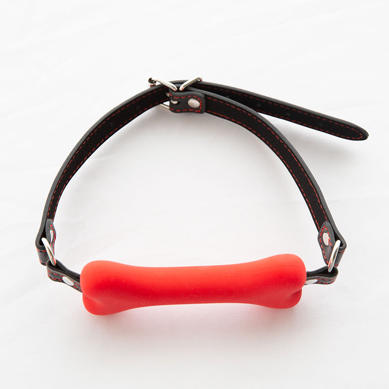 Dog Bone Gag Red