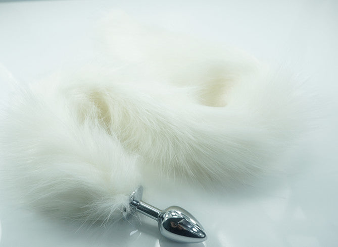 80cm Long Tail Buttplug White