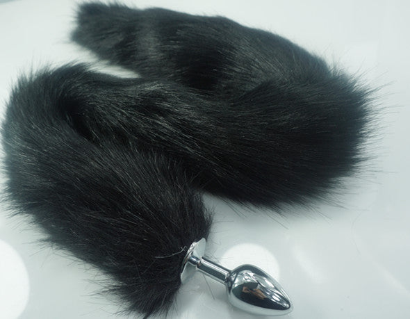 80cm Long Tail Buttplug Black