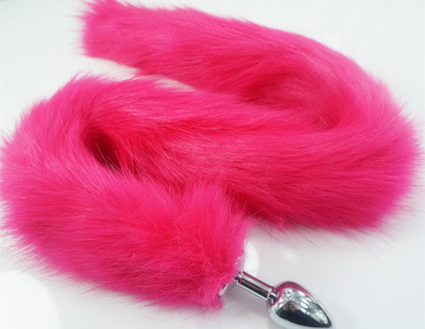 80cm Long Tail Buttplug Dark Pink