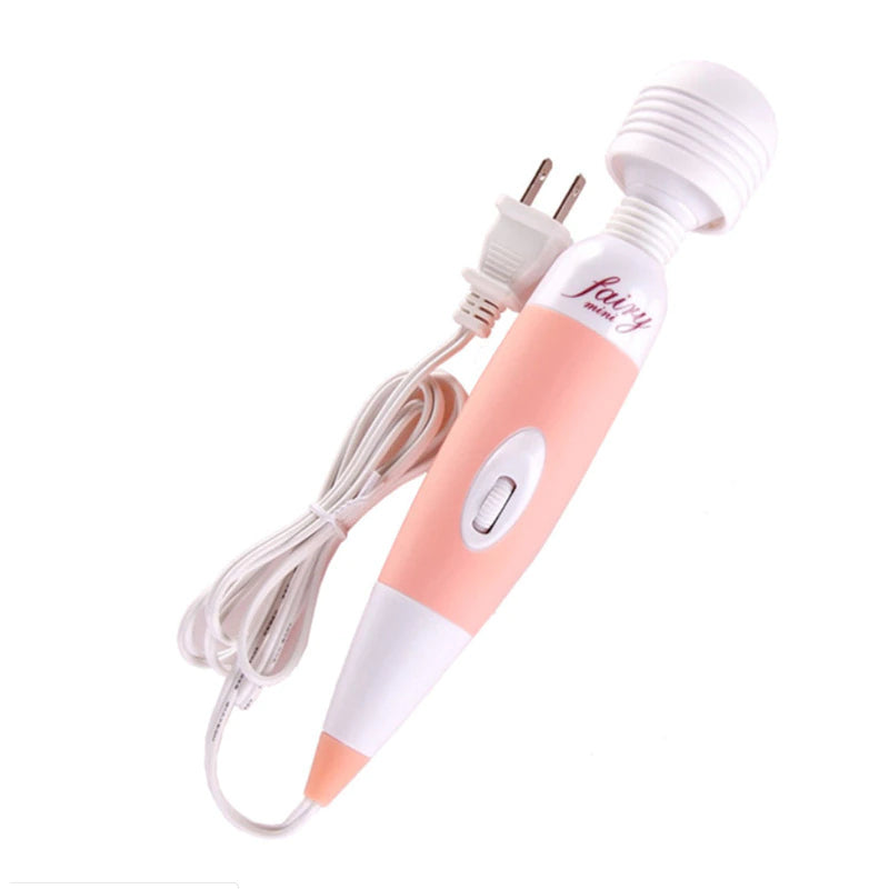 Wand Vibrator Pink and White Electric Plug