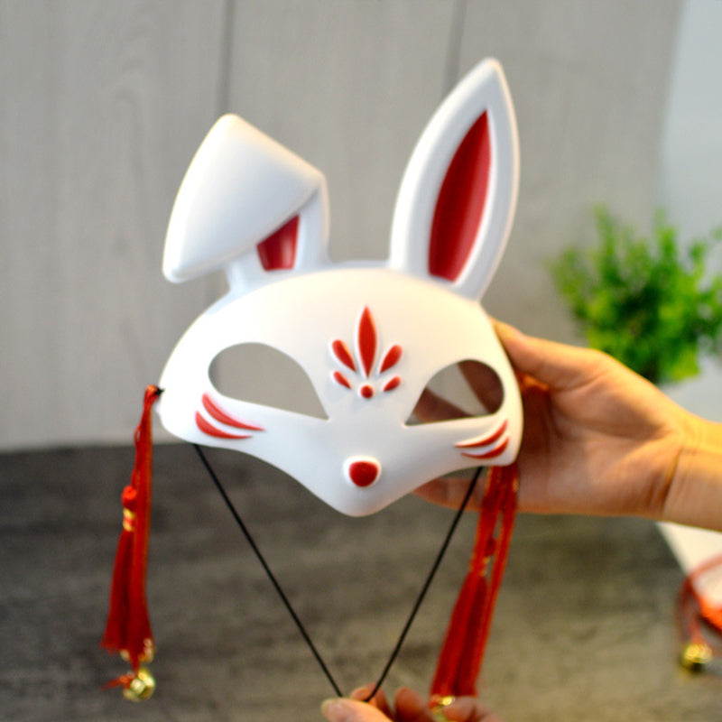Japanese Festival Bunny Mask Front Side