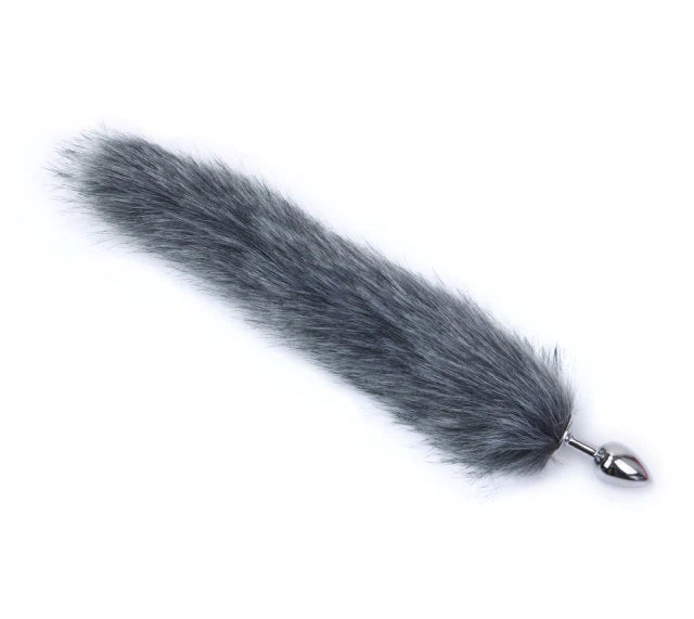 50 Cm Cat Tail Buttplug Gray
