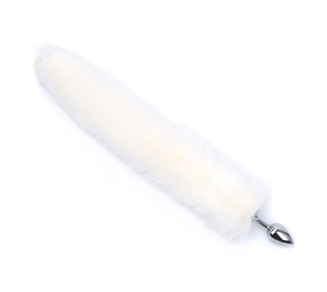 50 Cm Cat Tail Buttplug White