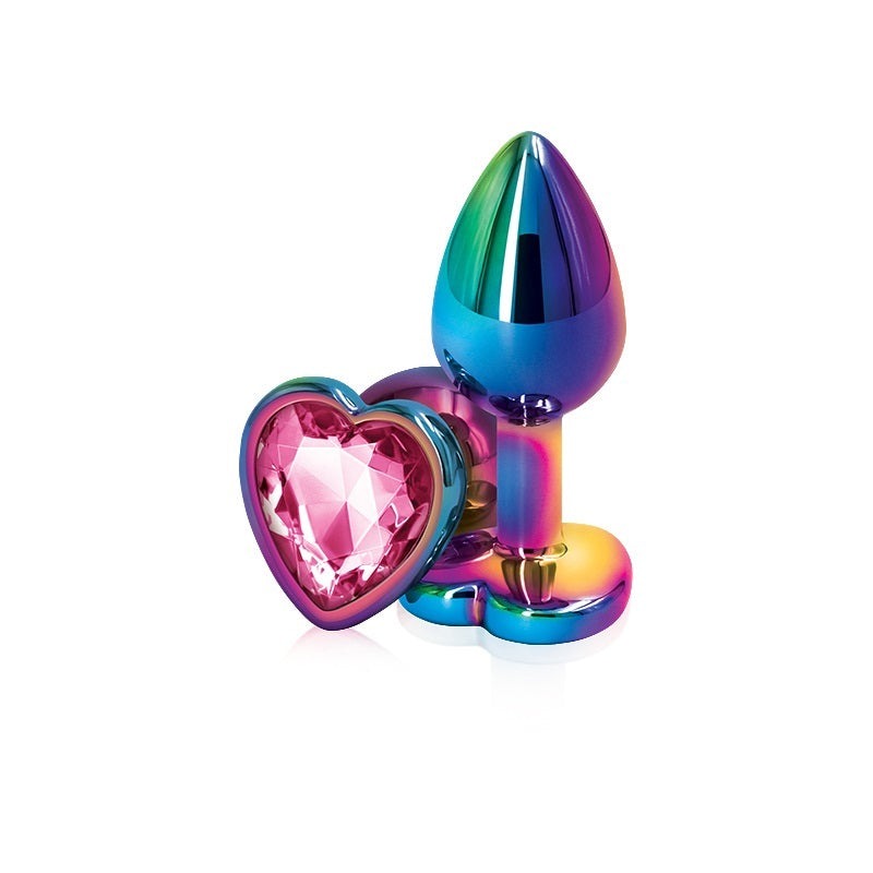 Pink Heart Chrome Plug 