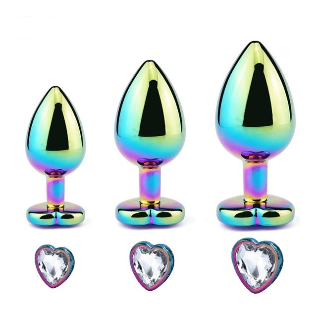 White Heart Chrome Plug Set