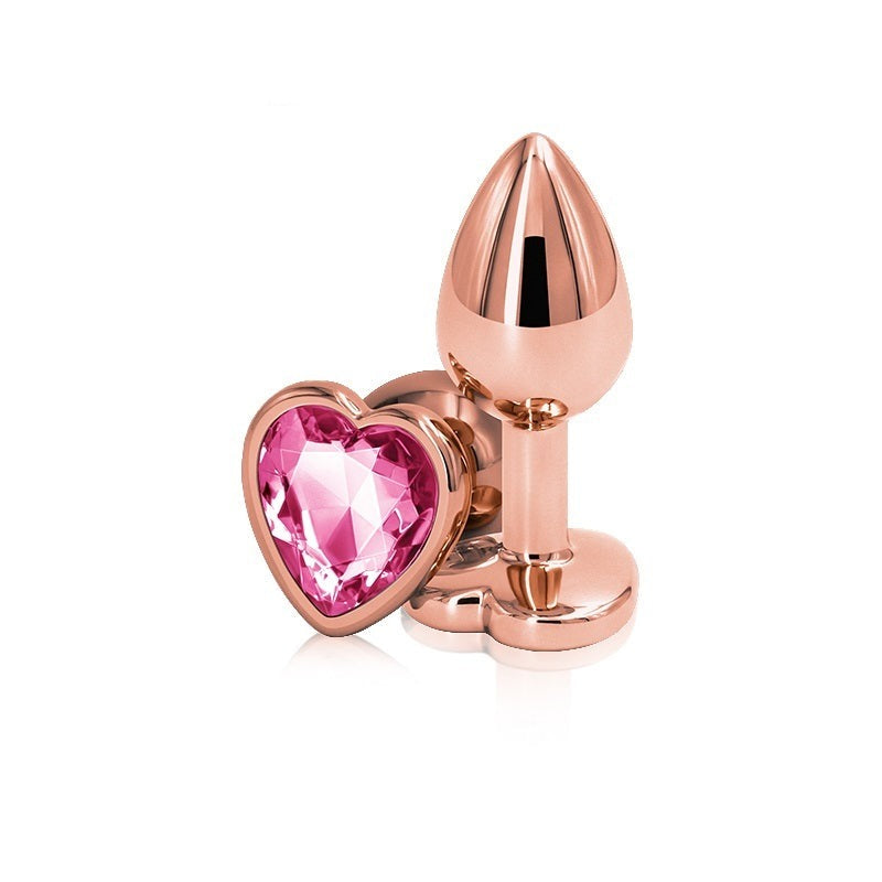 Pink Heart Gold Plug 
