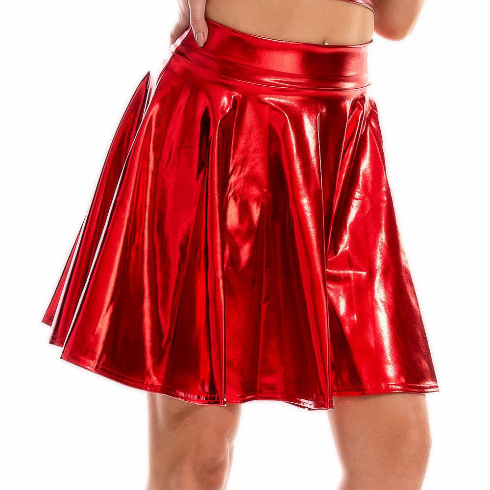 Holographic Red Skirt